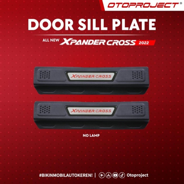 Sillplate Samping Xpander Cross 2022 Door Siill Plat Design Big V2 - TANPA LAMPU