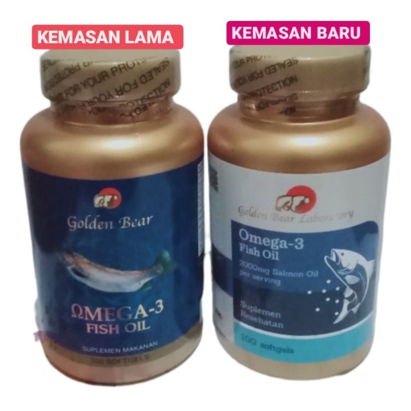 Golden Bear Laboratory Salmon Omega 3 Fish Oil 100 Softgels