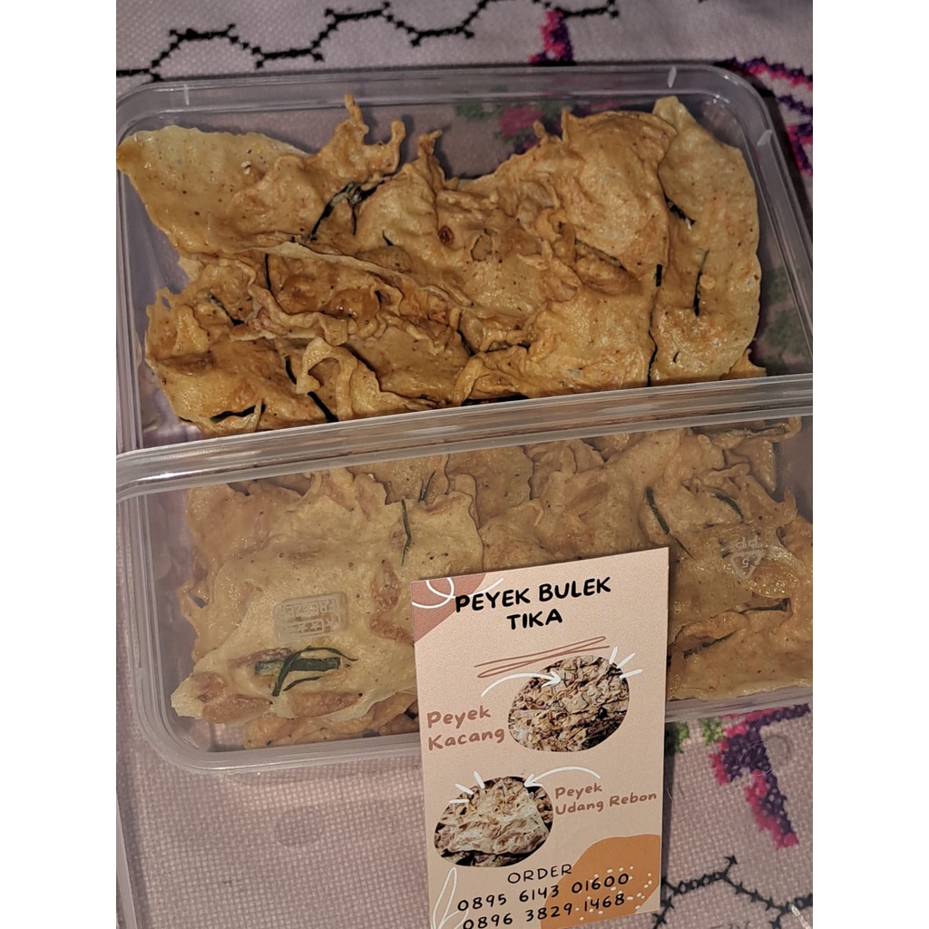 

Peyek Udang Rebon Kemasan Ekonomis 1500 Ml