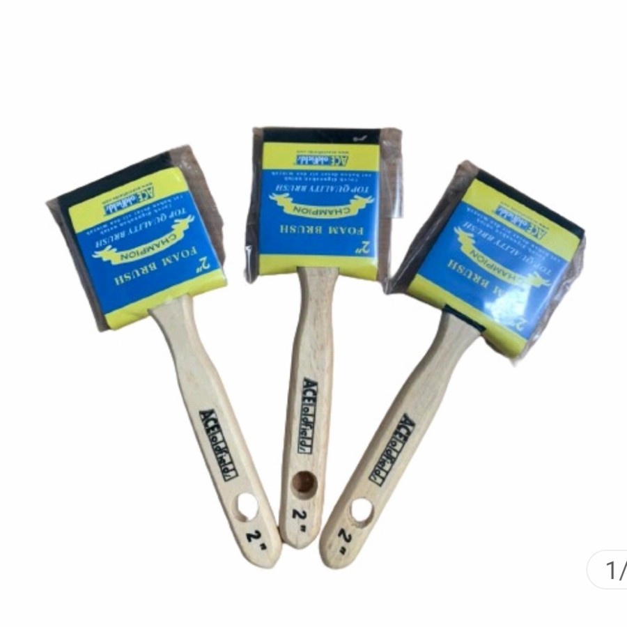 Kuas Spon Cat Waterbased 2 Inch Kuas Pernis Vernis Politur Duco