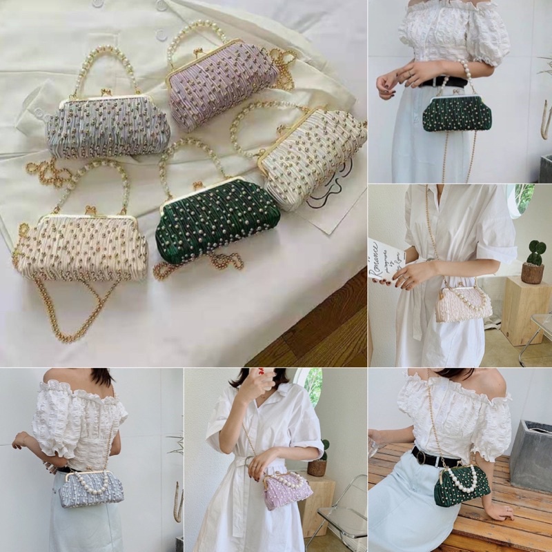 TAS FASHION WANITA TAS PESTA KONDANGAN ACARA FORMAL TF7492 TALI RANTAI PREMIUM HANDBAG SELEMPANG SLI