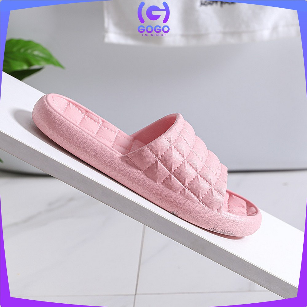 GOGO-S36 Sandal Slop Rumah Kamar Mandi / Sendal Selop Polos Karet Empuk Import Busa EVA Tebal Korean Style