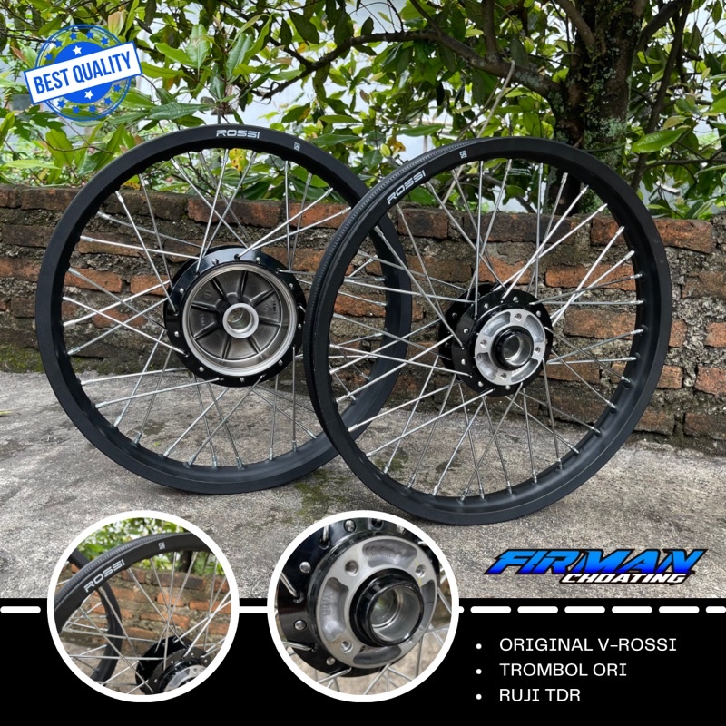 Velkset Rx king V rossi ring 18 18x185 18x160 (sepasang)