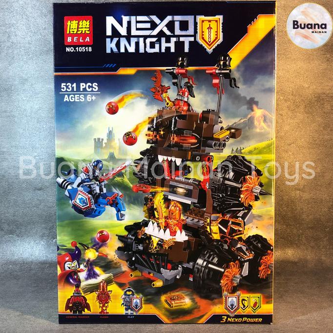 BRICKS BELA NEXO KNIGHT MAGMAR SIEGE 10518 EDUKASI ANAK COWOK BRICK