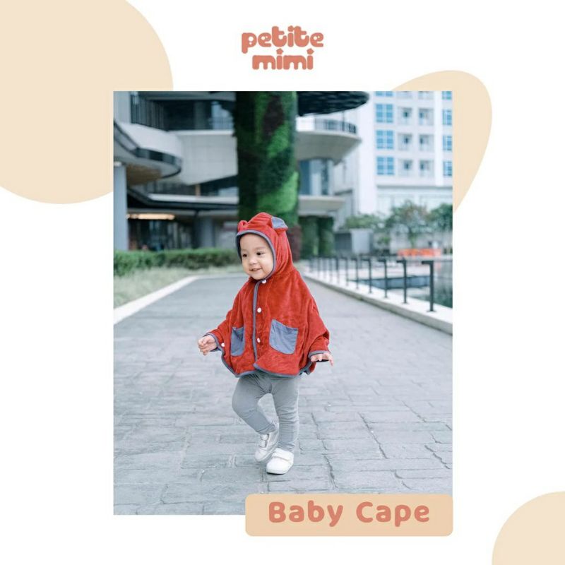 Petite Mimi Baby Cape Jaket Bayi Balita - Selimut Topi Bayi