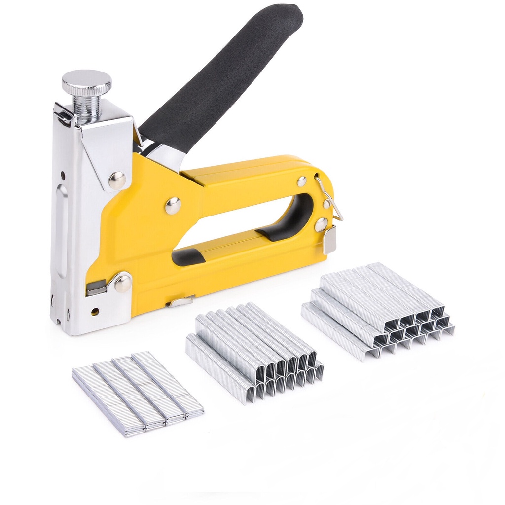 NEW Staple Gun 3 in 1 Way Heavy Duty Staples Tembak hekter jok alat streples tembak Perekat Jok Kulit Gun Powerful Awet