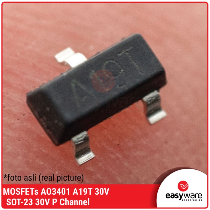 MOSFET AO3401 SOT-23 A19T 3401 MOSFETs P Channel SMD