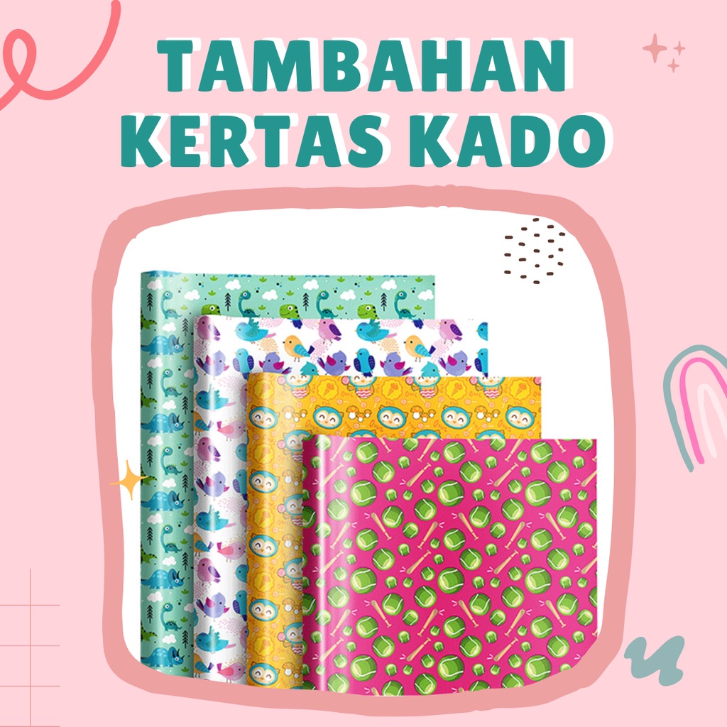 

Extra packing kertas kado