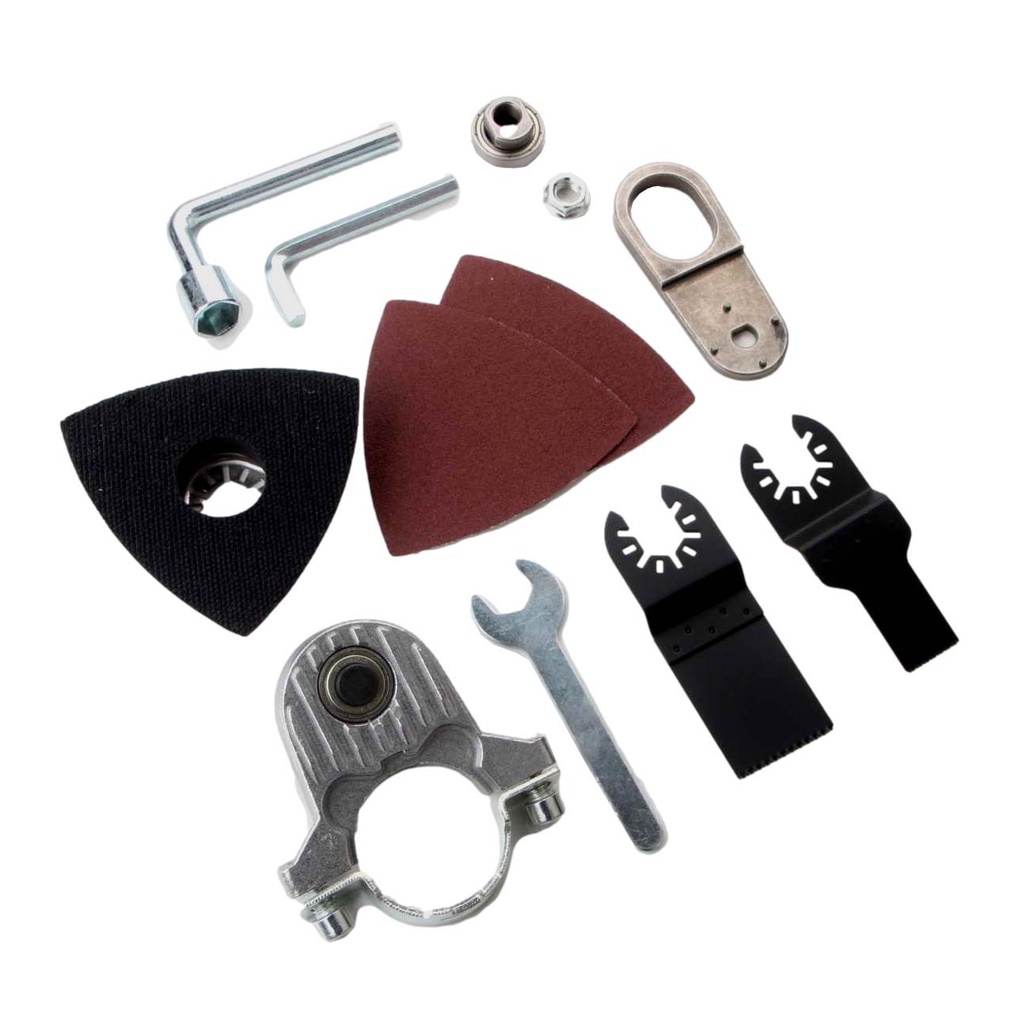 11pcs/set Adaptor Oskilasi Gerinda/ Adaptor Oskilasi Komplit Multiguna/ Adaptor Gerinda Menjadi Oskilasi