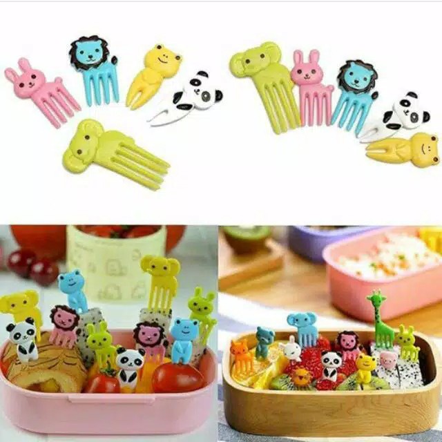 Tusukan Bento Daun Hijau Clover Green Plant Kaktus Shape Shaped Bentuk Garpu Tusuk Tusukan Buah Makanan Japanese Bento Fruit Forks Food Pick Forks Tusukan Bento Daun premium