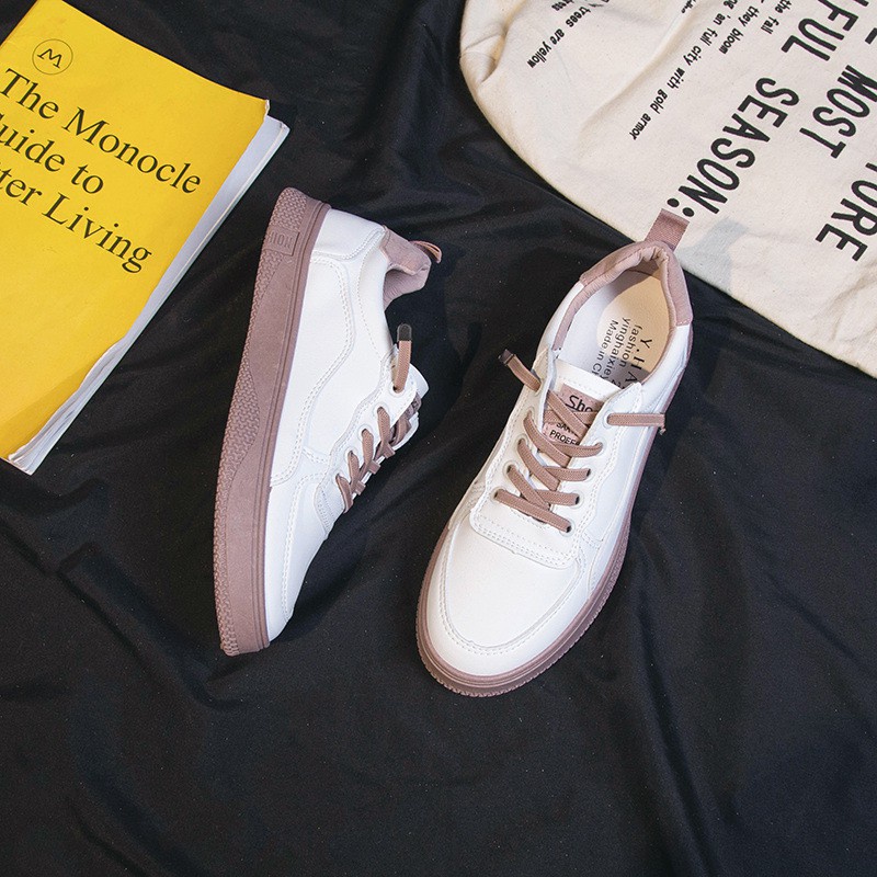 [✅BISA COD] 0442 HBD LEATHER SNEAKERS (REAL PICTURE)