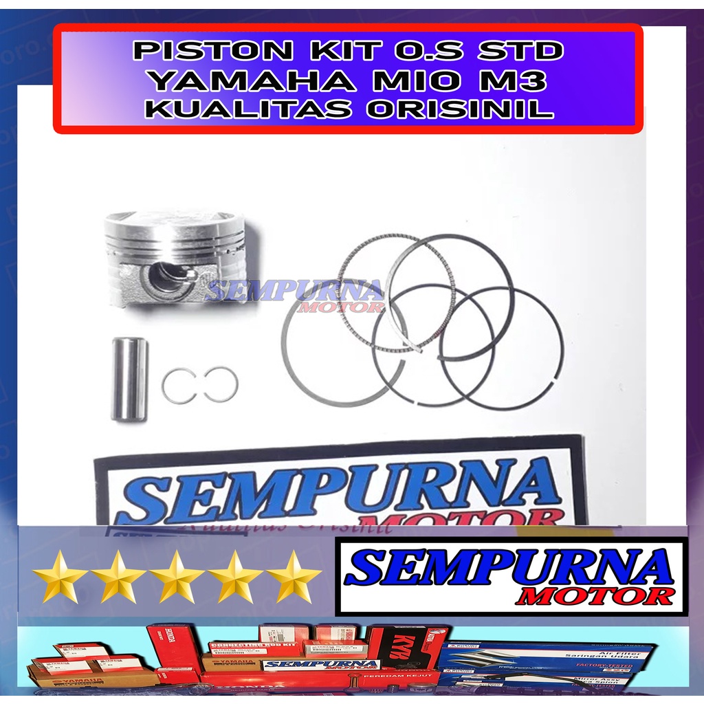 Jual Kualitas Terbaik Piston Kit Mio M3 Oversize Standar Shopee Indonesia