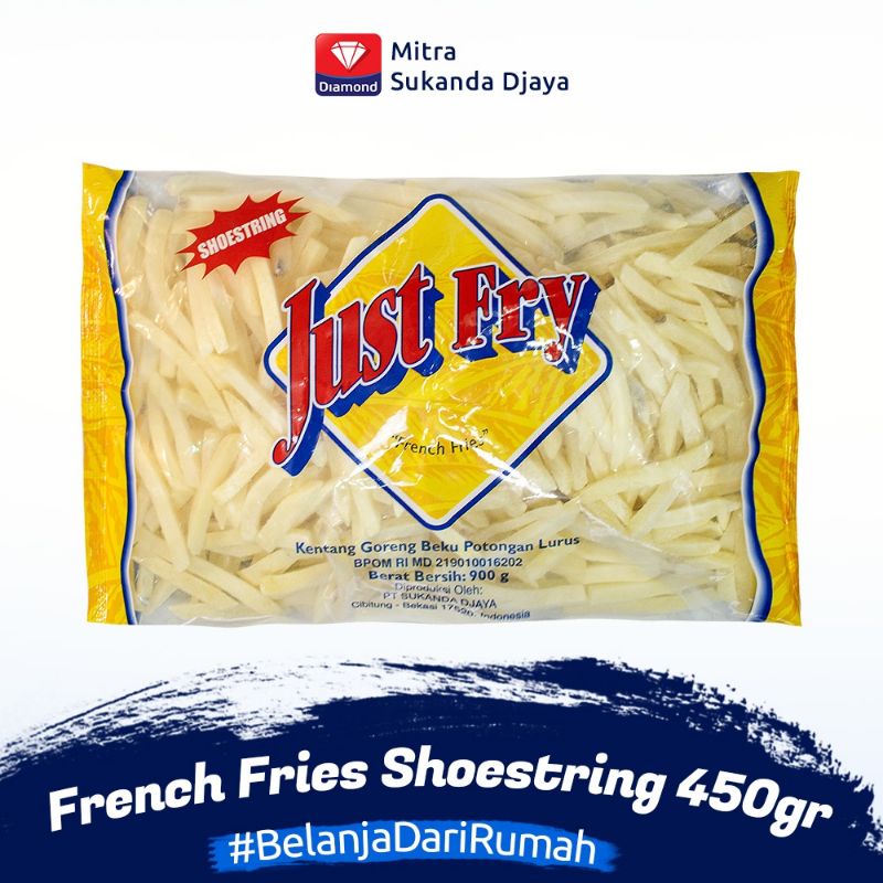 

Just Fry French Fries Kentang Shoestring 450 GR