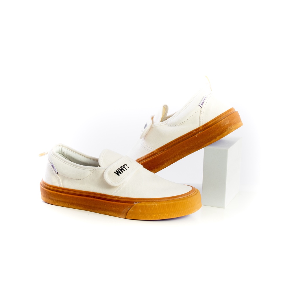 Sepatu Why Footwear - Slip On Ganciet White Gum