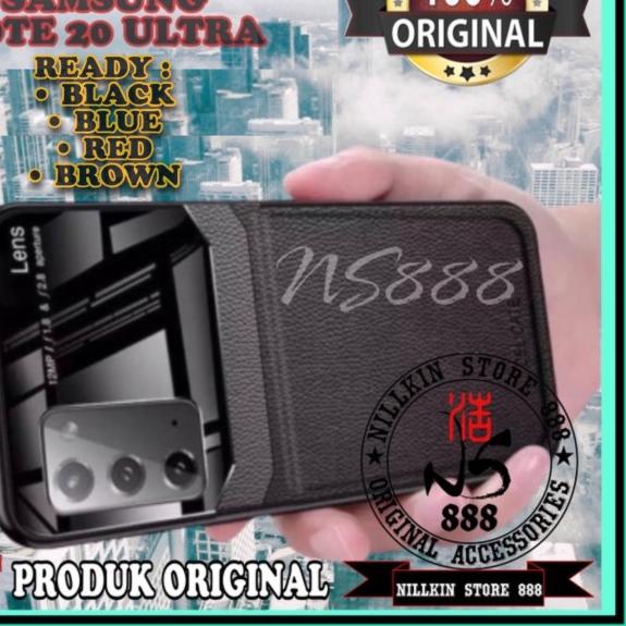 SAMSUNG GALAXY NOTE 20 ULTRA CASE LEATHER FUNDOS ORIGINAL HARD SOFT - Biru, NOTE 20 ULTRA