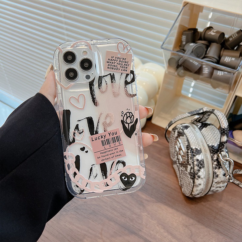 Shockproof Airbag Silikon Soft Case Iphone14 Plus iPhone 11 Pro Max12 13 14 Pro Max iPhone 11sarung Cewek Teddy Bear Bumper