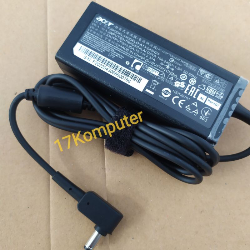 Adaptor Charger Acer Aspire 3 A314 A314-32  A314-31 A315-41 A315-21 A311 19V 2.37A