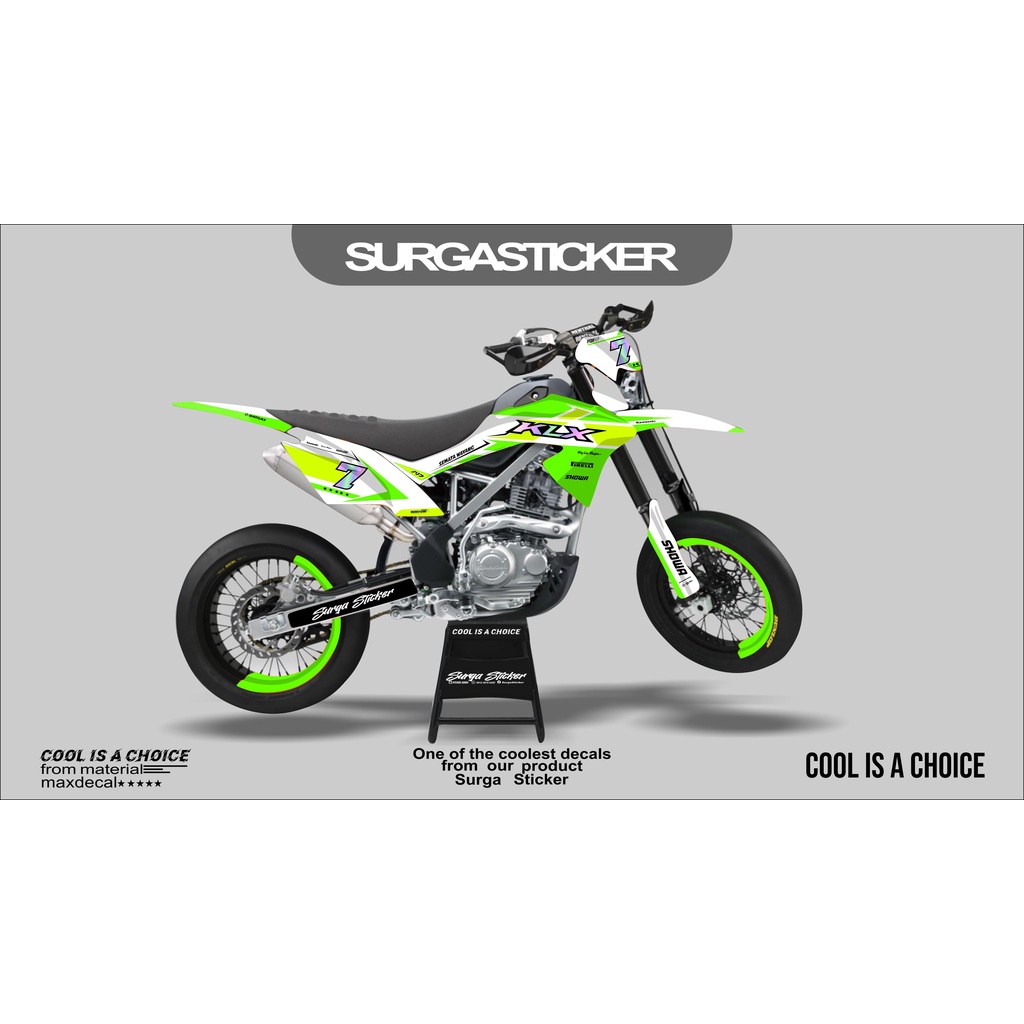 DECAL STICKER KLX BF KLX LAMA GORDON CRF KTM FULLBODY BEBAS CUSTOM DESAIN