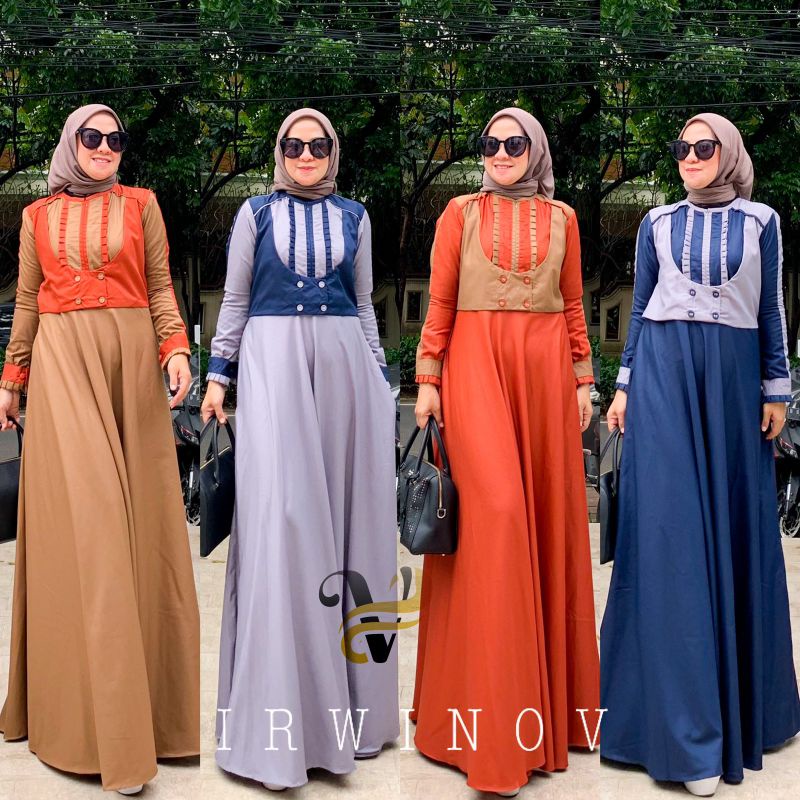 Gamis longdress Denisee By Irwinov Premium Original