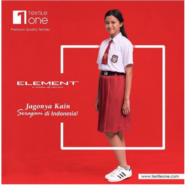 Kain seragam sekolah SD Element Textileone/kain berkualitas/kain seragam