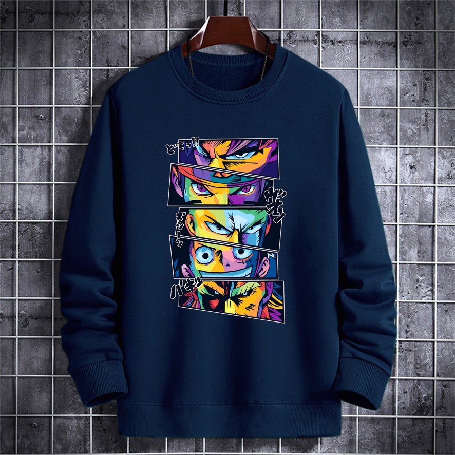 Sweater crewneck pria ANIME LEGEND sweter oblong cowok murah