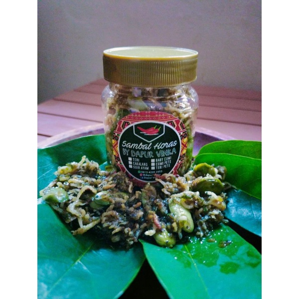 

Sambal teri Pete cabe ijo