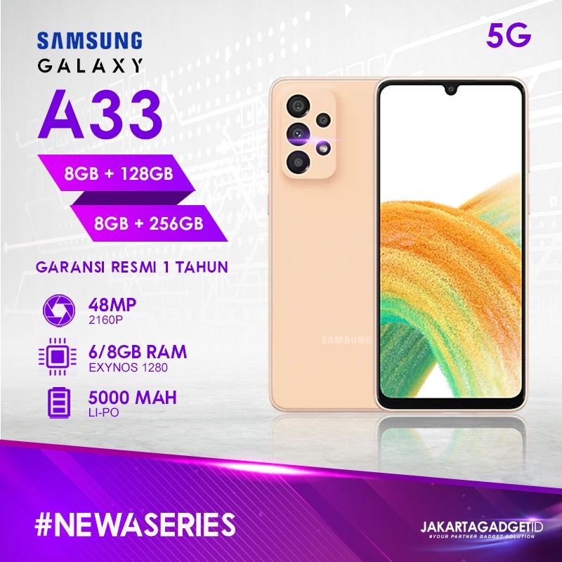 SAMSUNG A33 RAM 8GB
