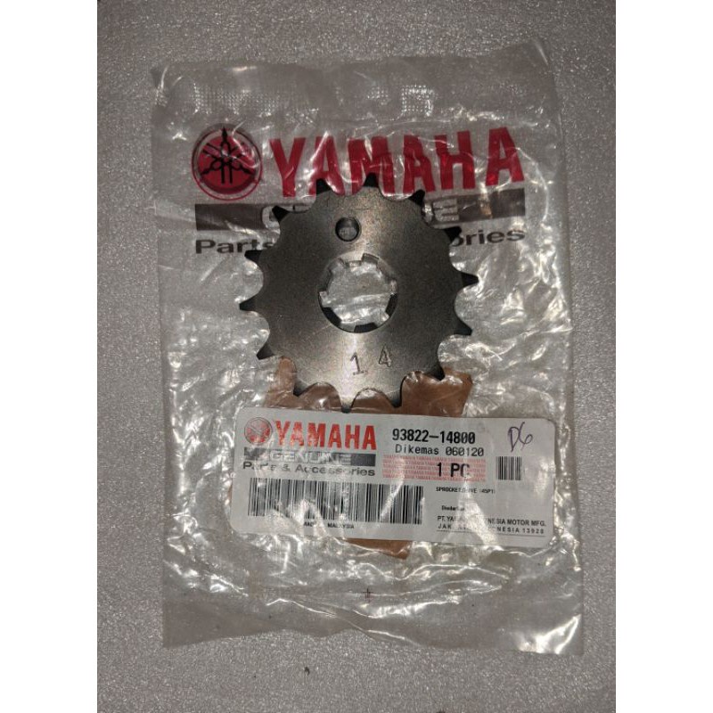 Ger Gear Depan Byson Karbu Byson FI Injeksi Original Yamaha Genuine Parts 93822-14800