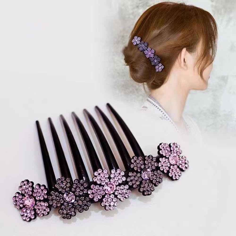 Needway   Hiasan Rambut Sisir Rambut Bunga Simple Bridal Wedding Hair Curler Untuk Wanita Hairclip