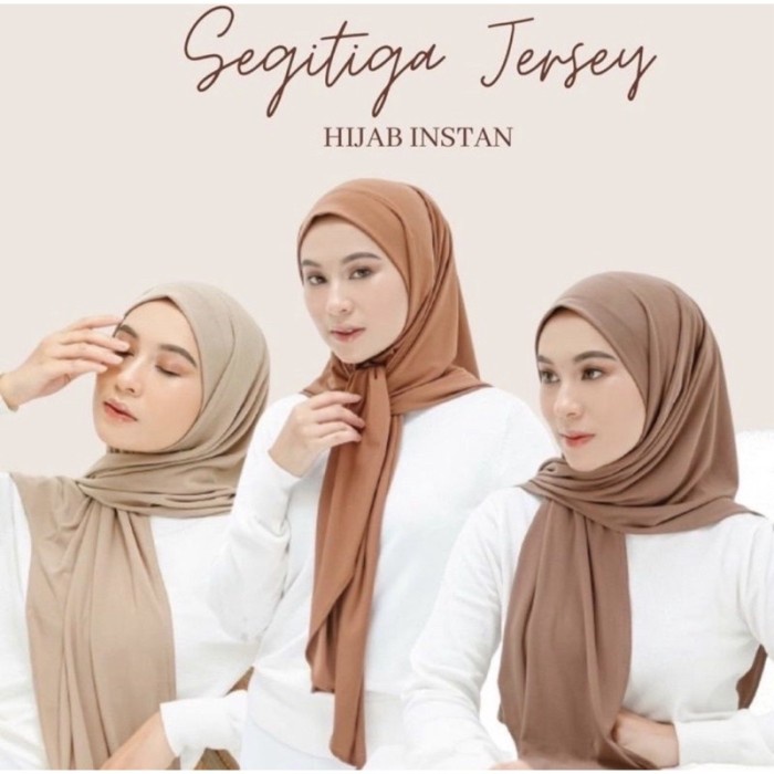 Hijab Segitiga Instan Jersey Premium | Jilbab Instan Segitiga