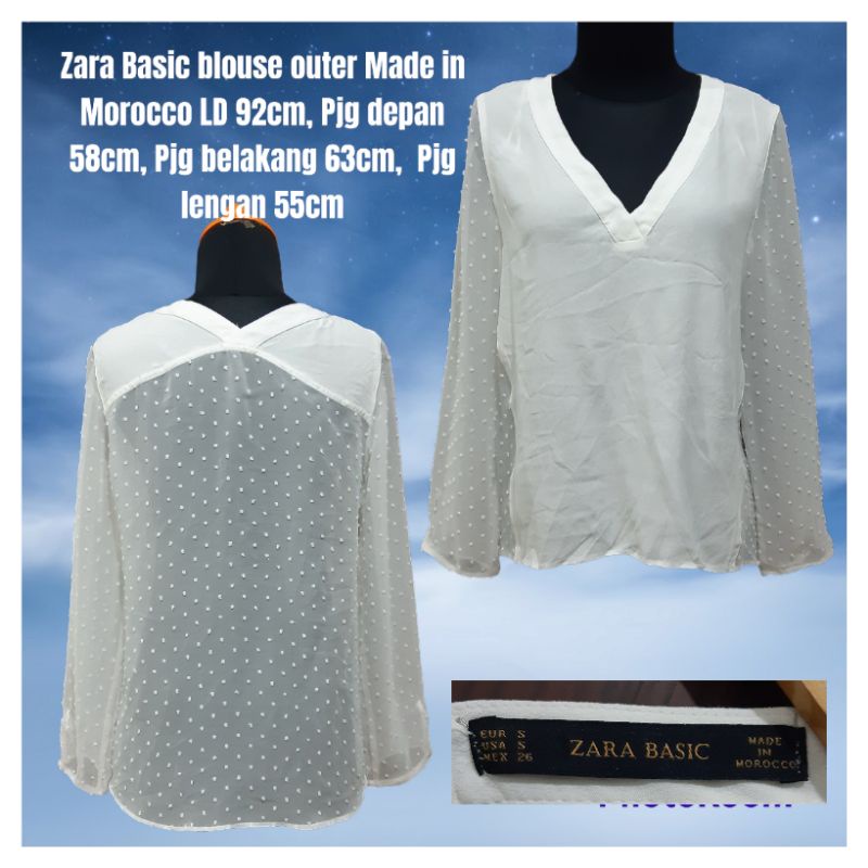 Zara Basic blouse outer wanita