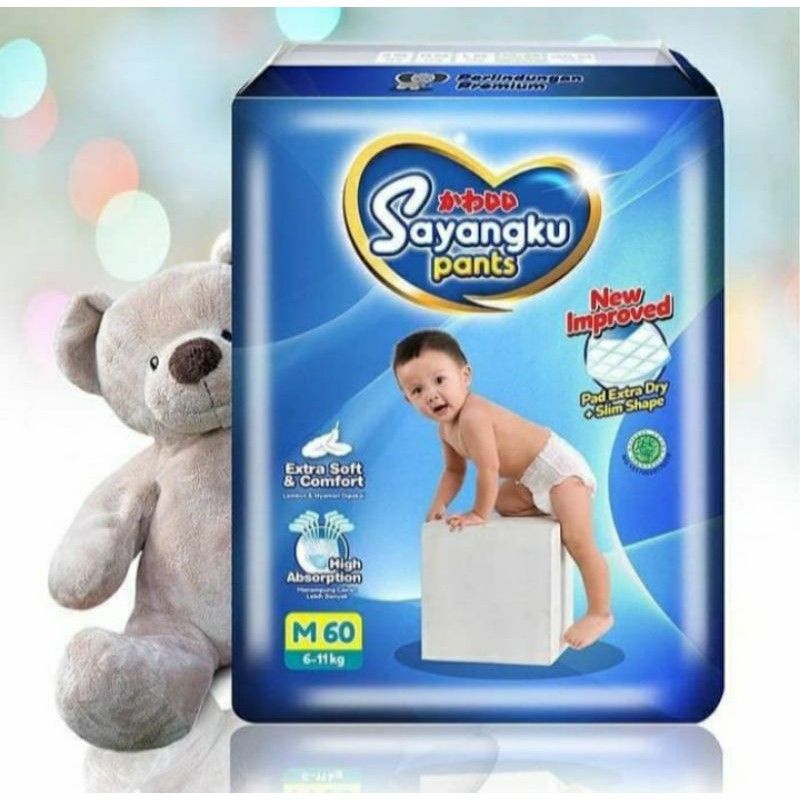 SAYANGKU PANTS JUMBO M60/L54 POPOK BAYI TYPE CELANA MURAH.