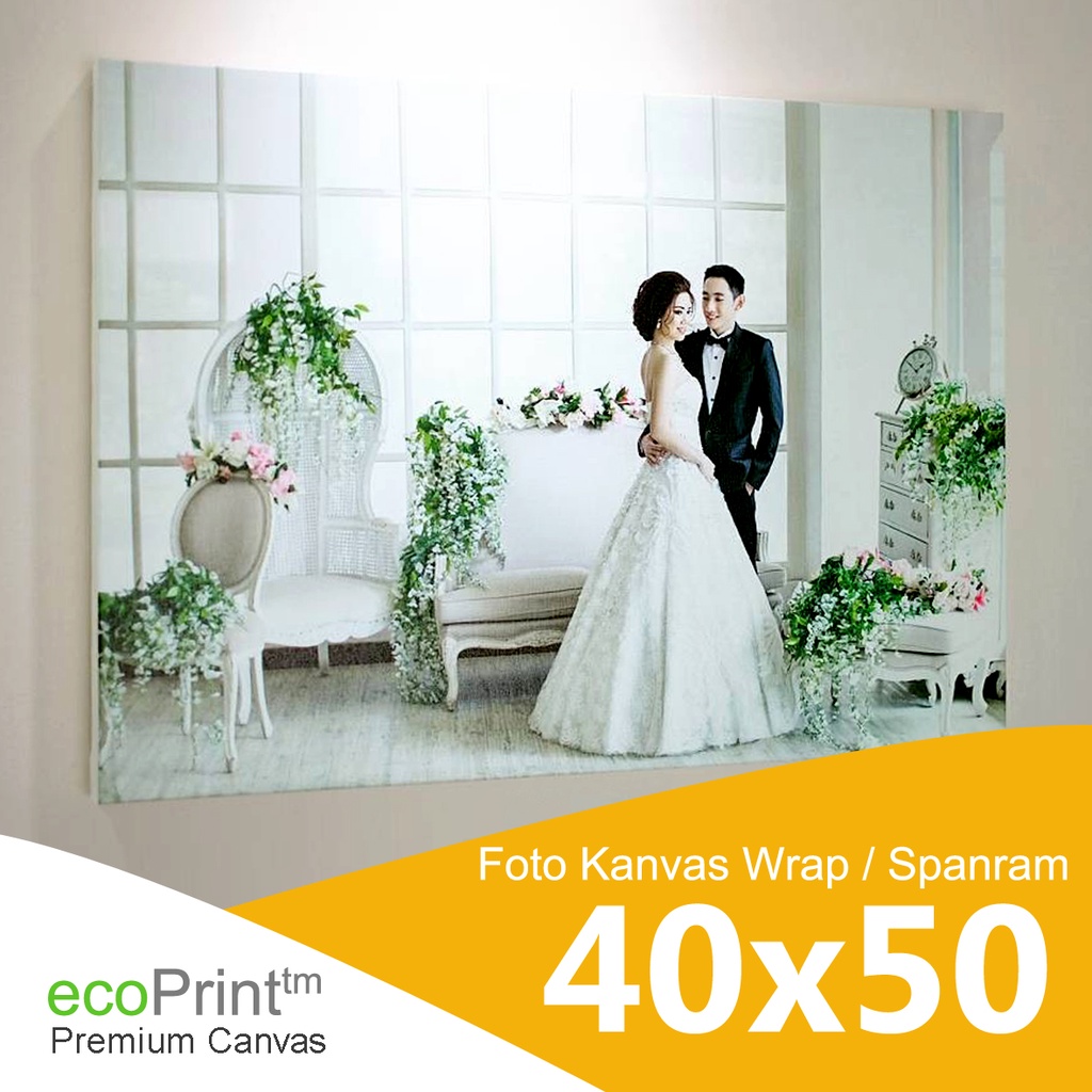 Cetak Foto Kanvas Photo Canvas Print Spanram Wrap Ukuran 40x50 cm 20R 16R