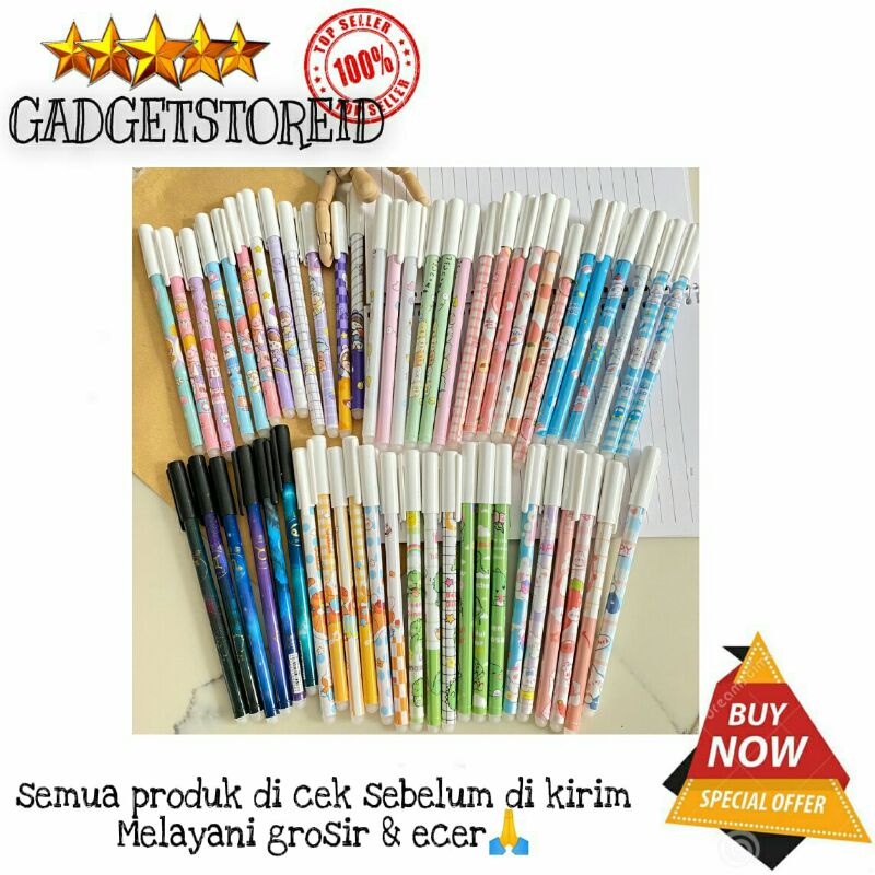 

GG - Pen gel ballpoint bisa di hapus pulpen gel isi 12 pcs dalam satu box bolpen ajaib erasable pen gel bisa apus
