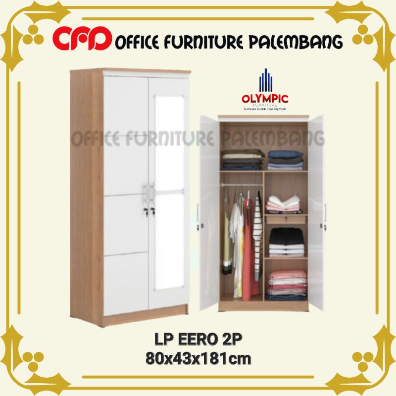 lemari pakaian olympic LP EERO 2P lemari baju 2 pintu