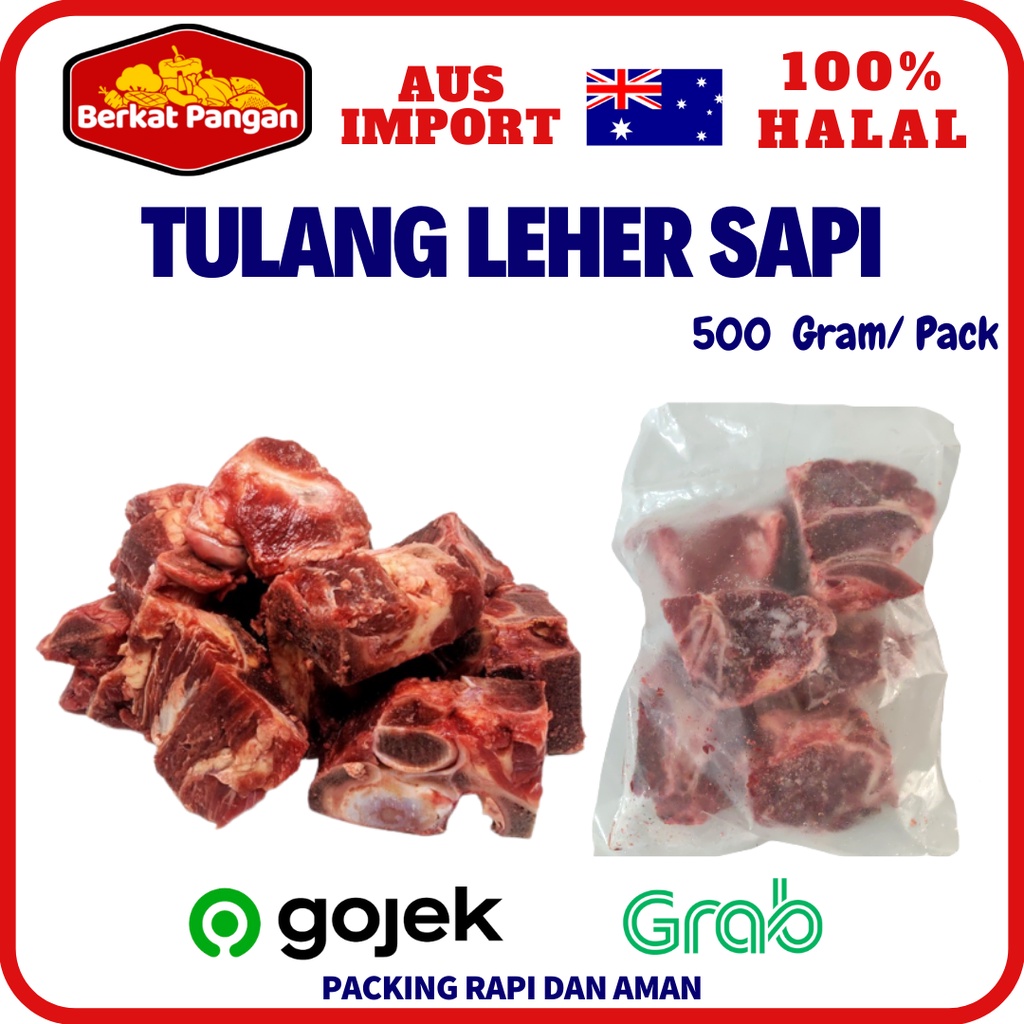 Australian Neck Bone Beef / Tulang Sop / Tulang Leher Sapi 500gr