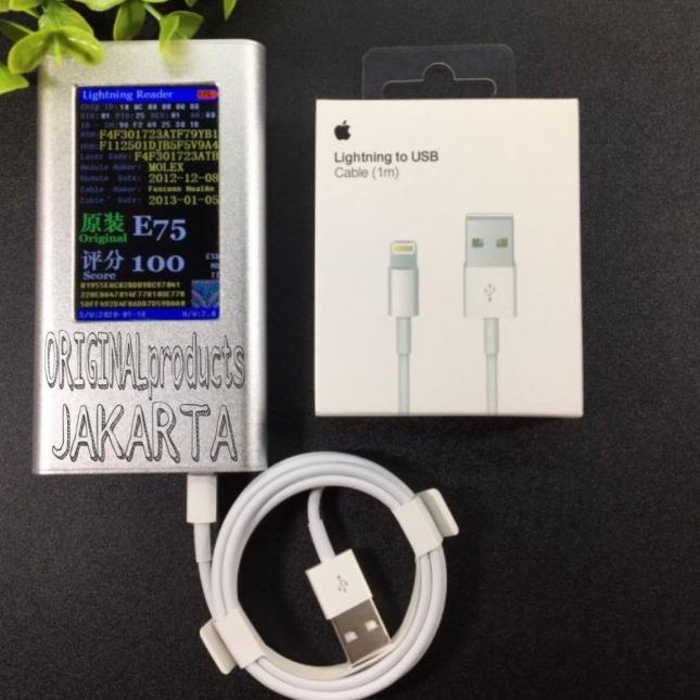 CABLE KABEL DATA CHARGER ORI IPHONE 5 5s 6 6s 7 7+ 8 plus X ORIGINAL