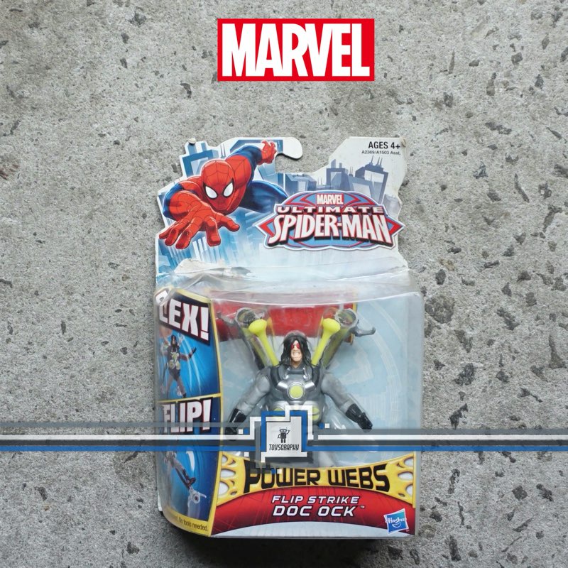 Ultimate Spider Man Power Webs Flip Strike Doc Ock Spiderman Figure