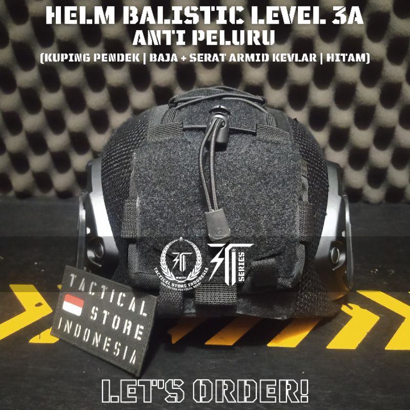 PROMO DISCOUNT Helm Balistik Tactical Anti Peluru Balistic Level 3A (Stock Terbatas) - Kuping Pendek