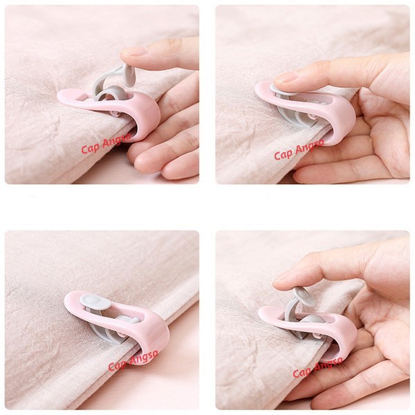 PENJEPIT SPREI KLIP SELIMUT ANTI GESER NEEDLE FREE SHEET FIXING CLIP HOLDER BUCKLE PENAHAN LAUNDRY