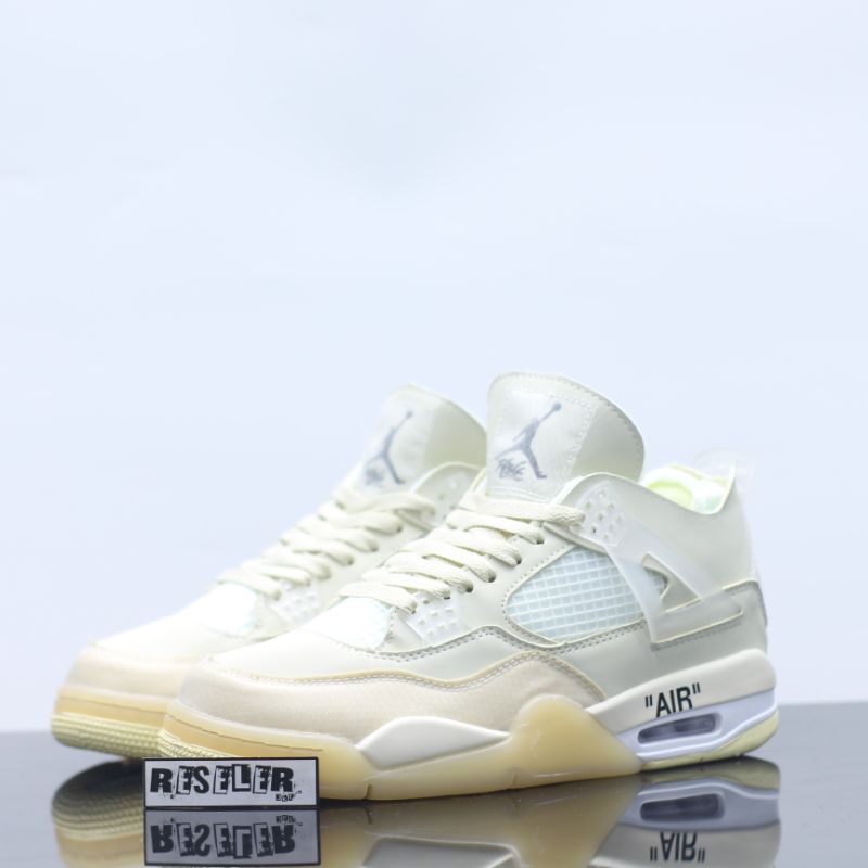 nike air jordan 4 sail off white