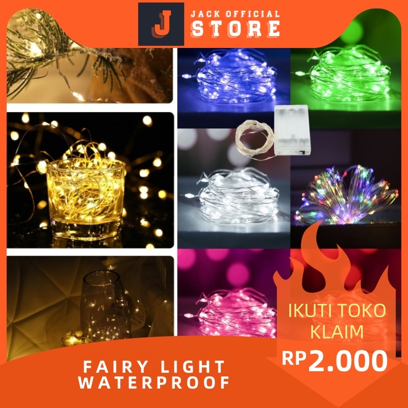 Lampu Tumblr FAIRY LIGHT WATERPROOF 3/4/5Meter / Lampu LED Kawat