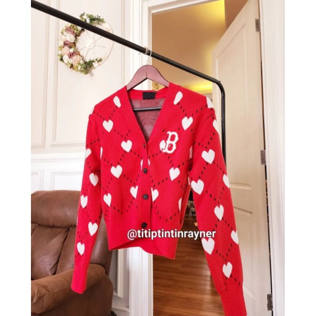 CARDIGAN MLB KOREA BOSTON REDSOX