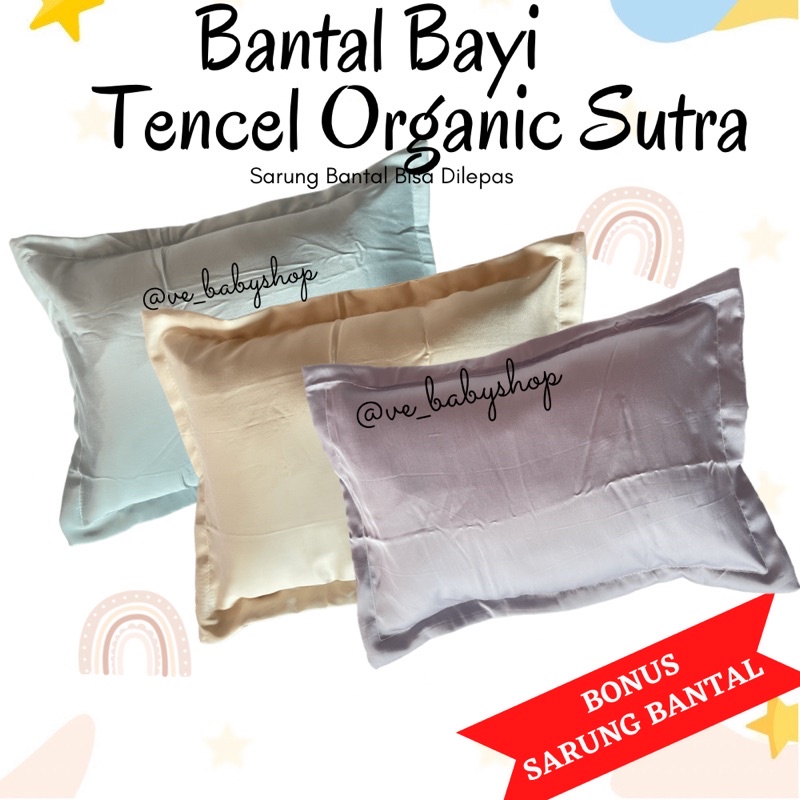 [FREE GIFT] Bantal Bayi Bantal Anak Tencl’s Organic Sutera Halus