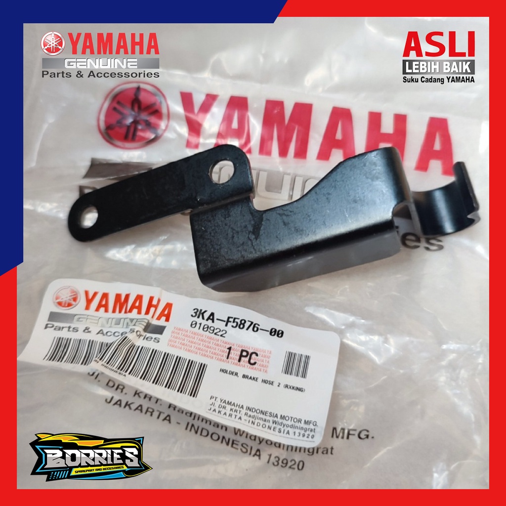 Bracket Breket Holder Penahan Klem Kleman Selang Rem Depan Yamaha RX King Original YGP 3KA-F5876-00