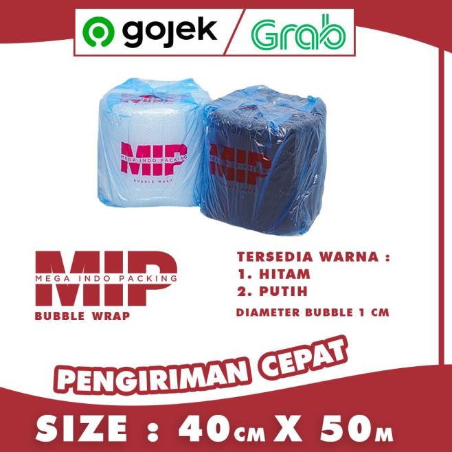

BUBBLE WRAP ROLL 40 CM X 50 METER HITAM PUTIH MEGA INDO PACKING MIP - Mega 40cm Putih