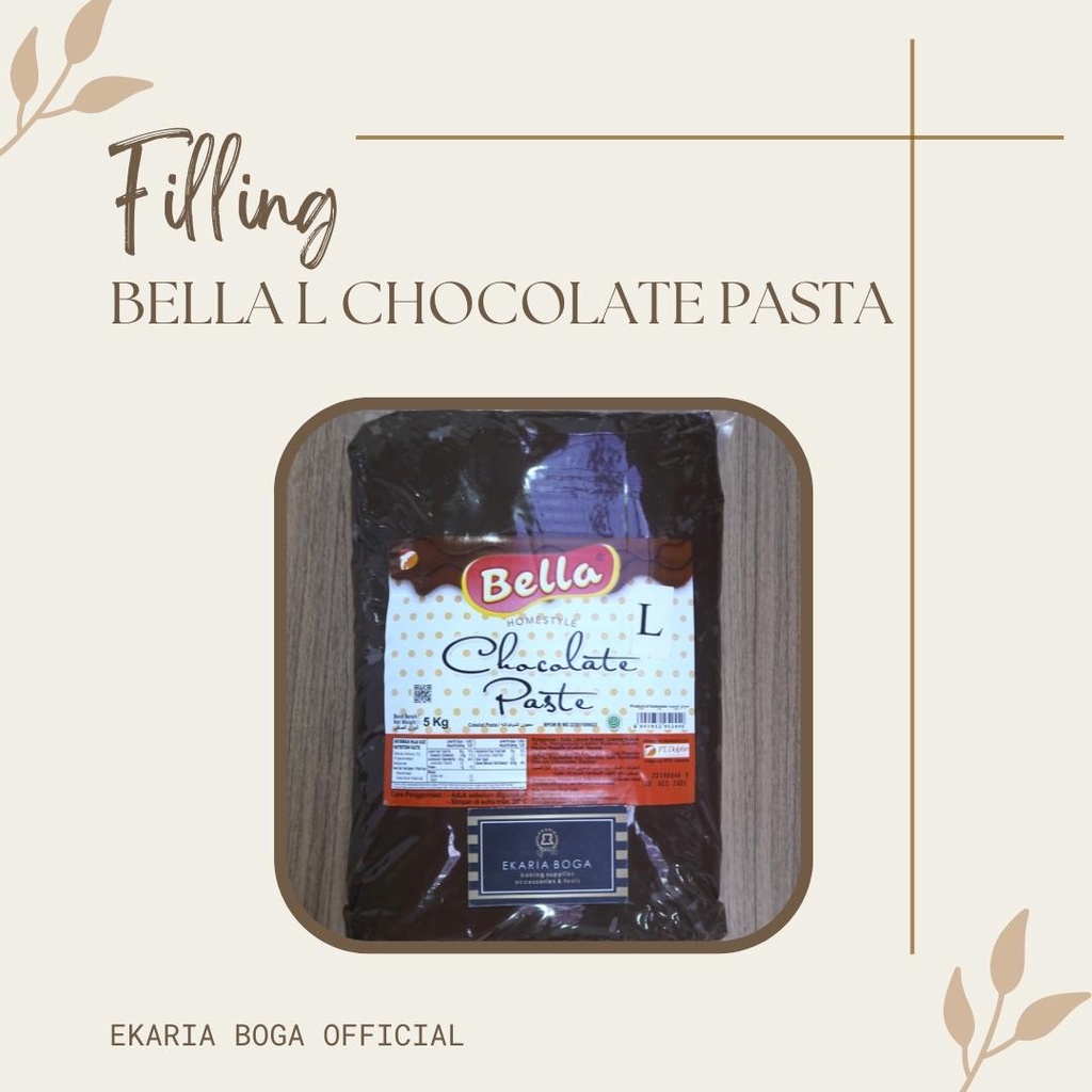 COKELAT | COKLAT | FILLING | SELAI | SAUS | ISIAN ROTI | COKLAT FILLING BELLA PASTA L 5KG