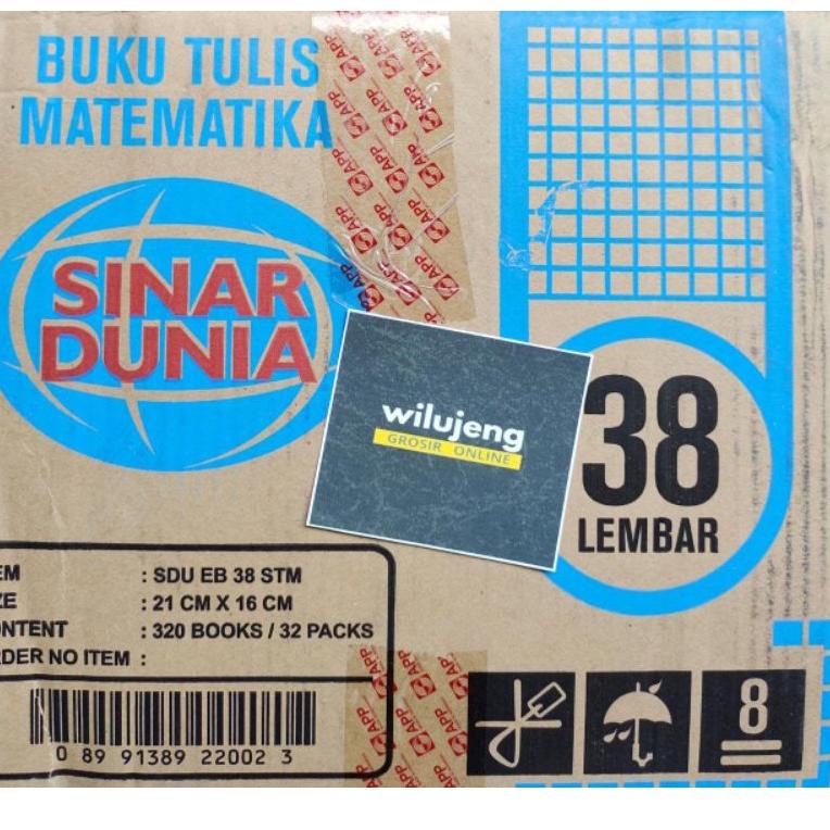 

➩ Buku Tulis Strimin Matematika Sidu 38 Lembar (10 pcs / 1 pak) (1,1kg) な