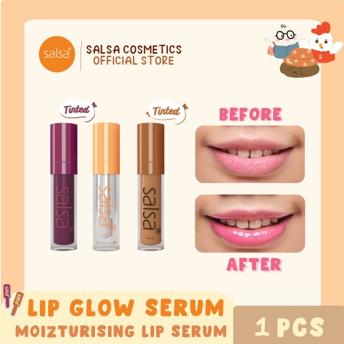 SALSA LIP GLOW SERUM LIPPIE || SERUM BIBIR || PELEMBAB BIBIR BERUBAH WARNA || 3 WARNA