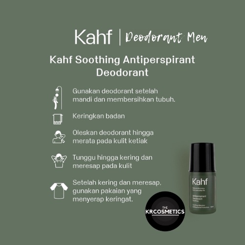 Kahf Soothing Antiperspirant Deodorant pria 50 ml